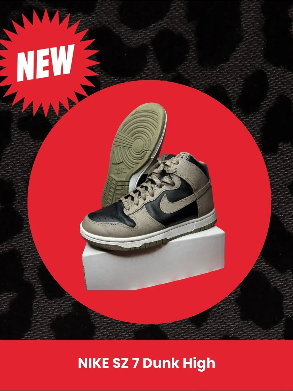 Nike Women's Dunk High 'Moon Fossil' - Black & Tan